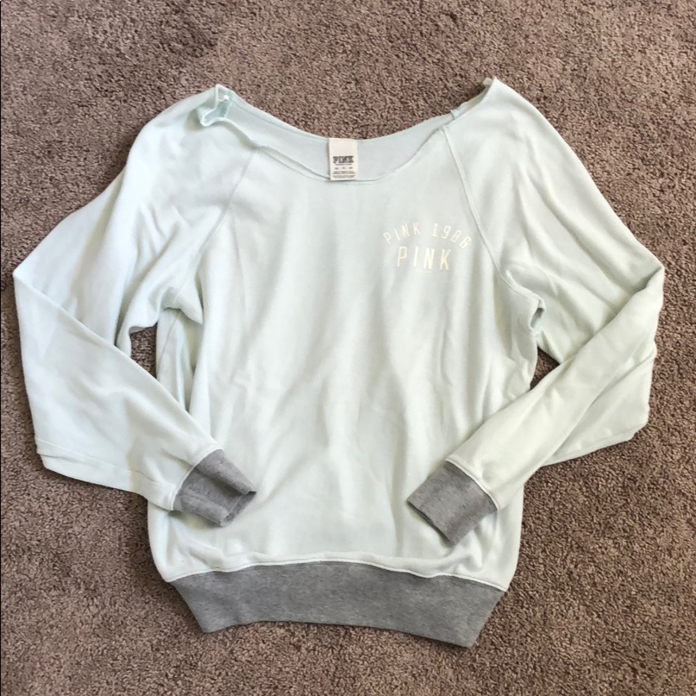 VS PINK off the shoulder sweatshirt